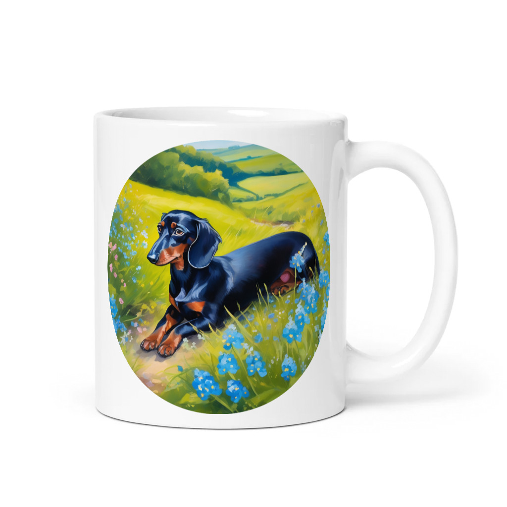 PugMug Custom Black Dachshund Mug