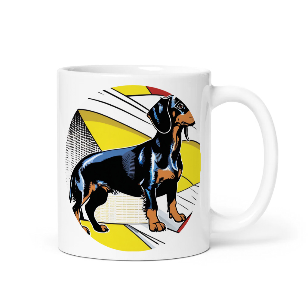 PugMug Custom Black Dachshund Mug