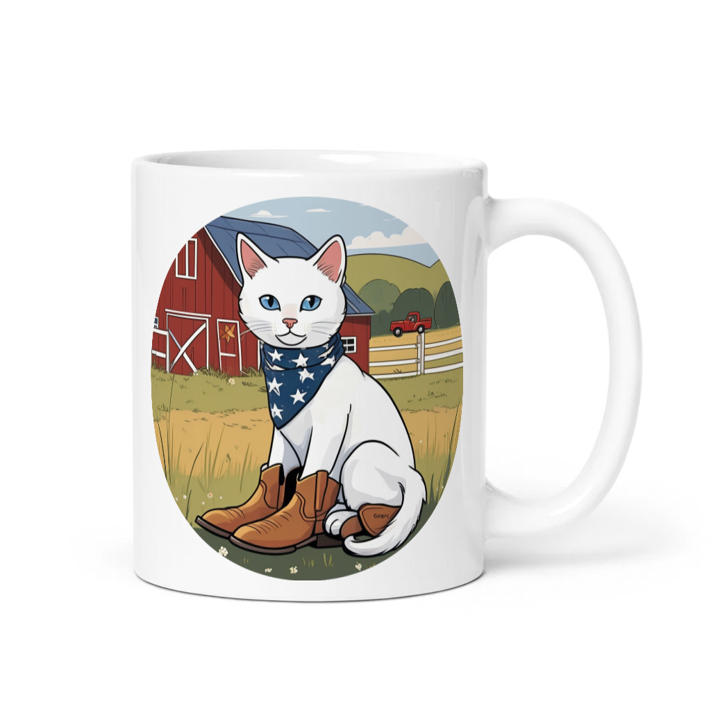 PugMug Custom White Companion Cat Mug