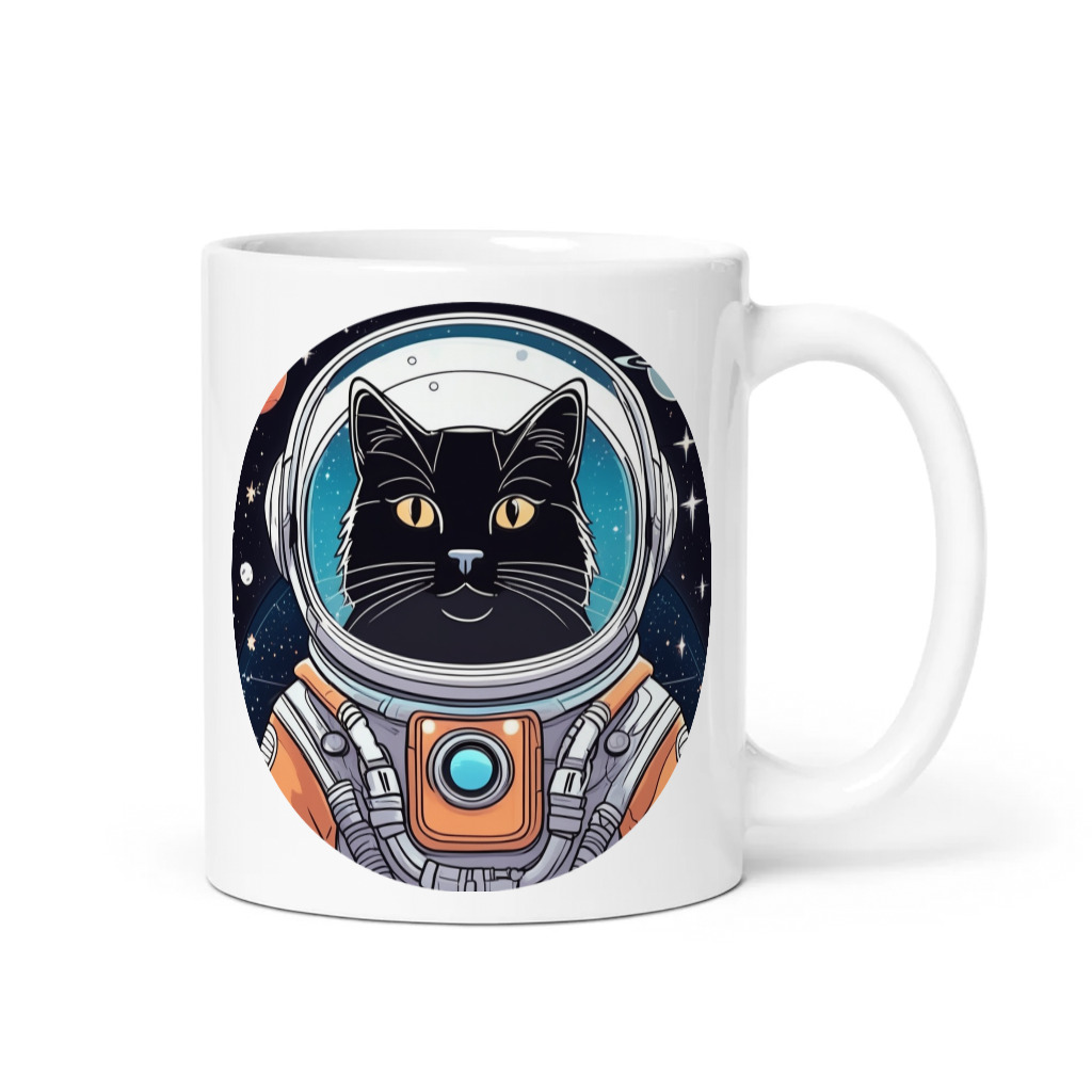 PugMug Custom Black Companion Cat Mug