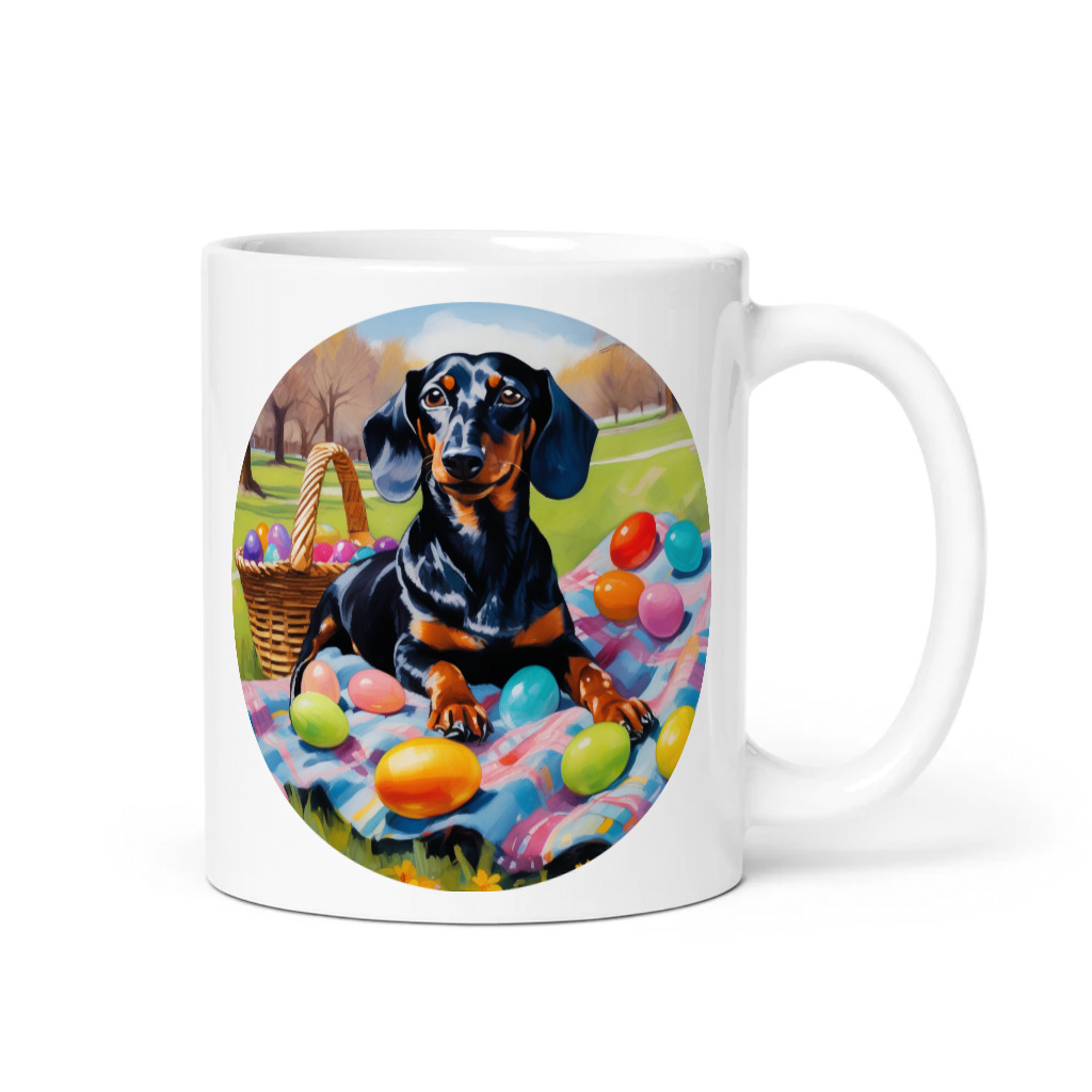 PugMug Custom Black Dachshund Mug