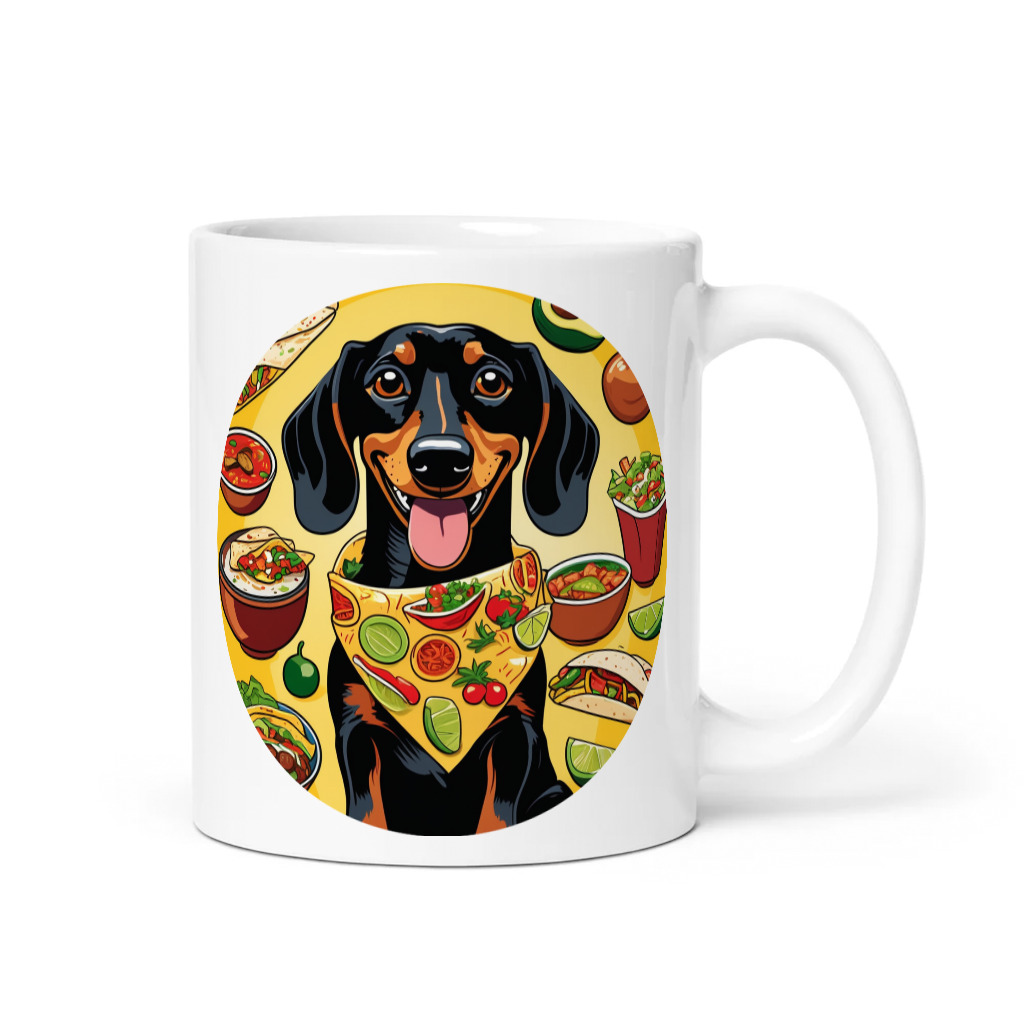 PugMug Custom Black Dachshund Mug