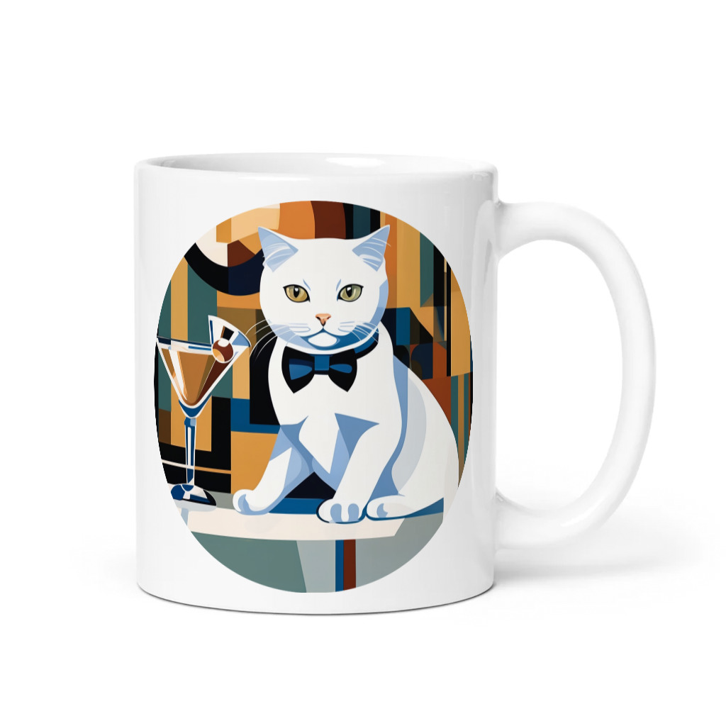 PugMug Custom White Scottish Fold Cat Mug