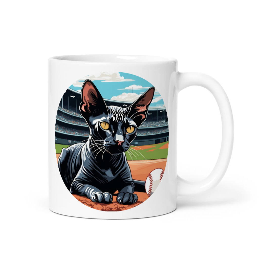 PugMug Custom Black Sphynx Cat Mug