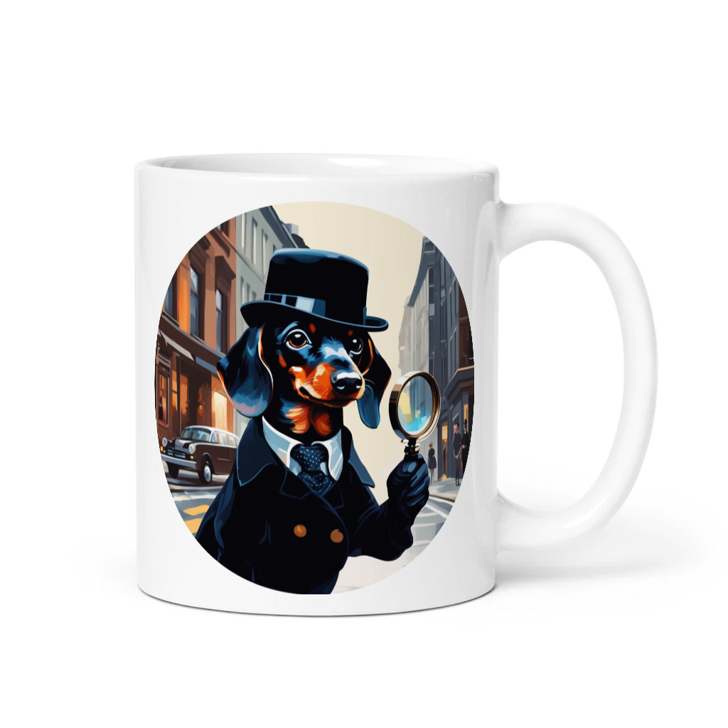 PugMug Custom Black Dachshund Mug