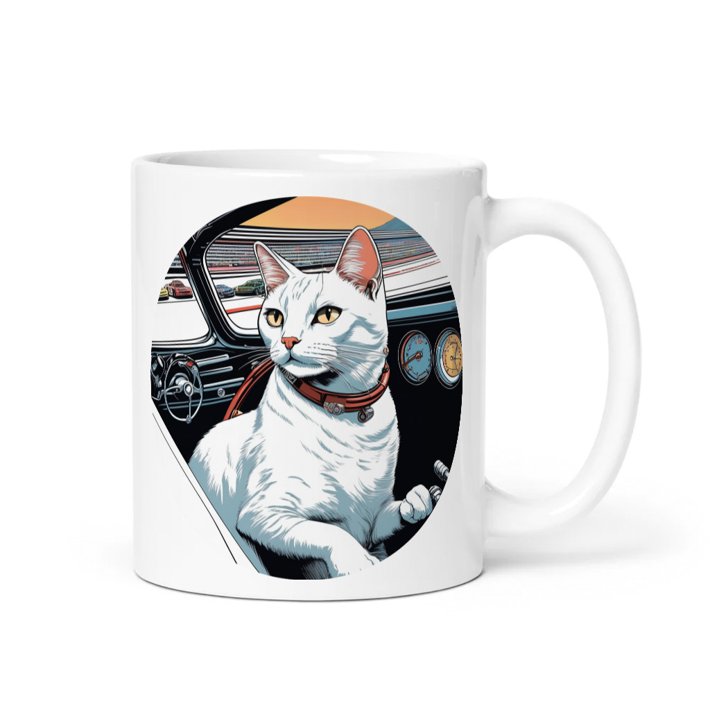 PugMug Custom White Companion Cat Mug