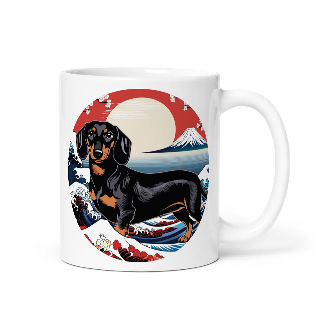 PugMug Custom Black Dachshund Mug