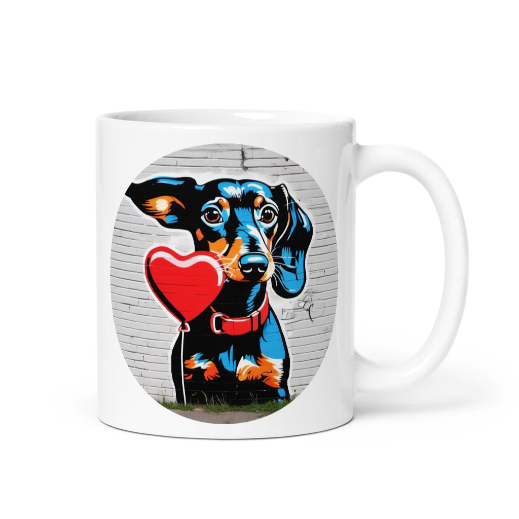 PugMug Custom Black Dachshund Mug
