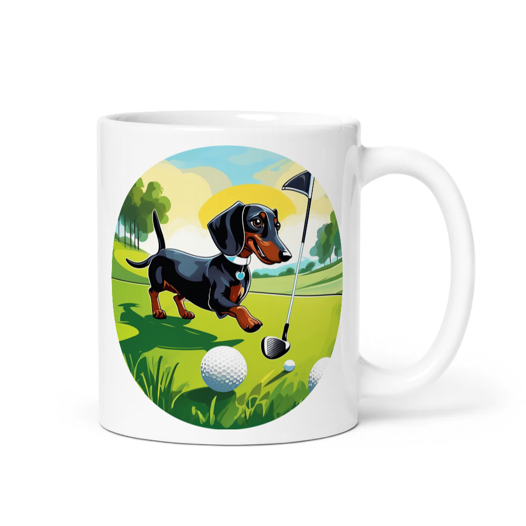 PugMug Custom Black Dachshund Mug