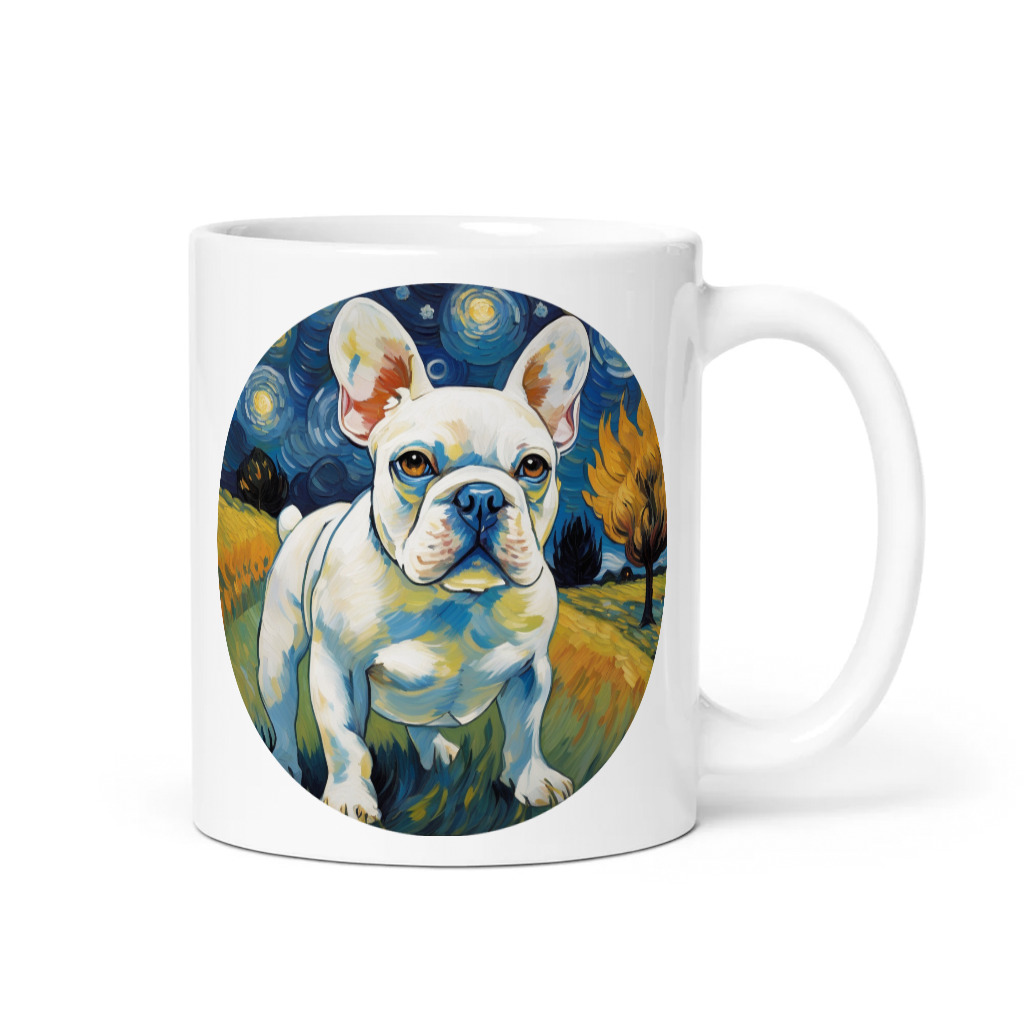 PugMug Custom White French Bulldog Mug