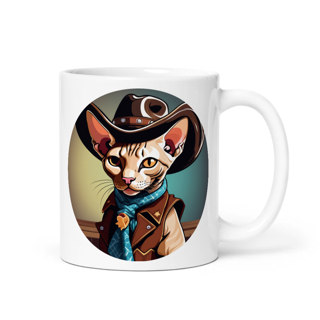 PugMug Custom Tabby Sphynx Cat Mug