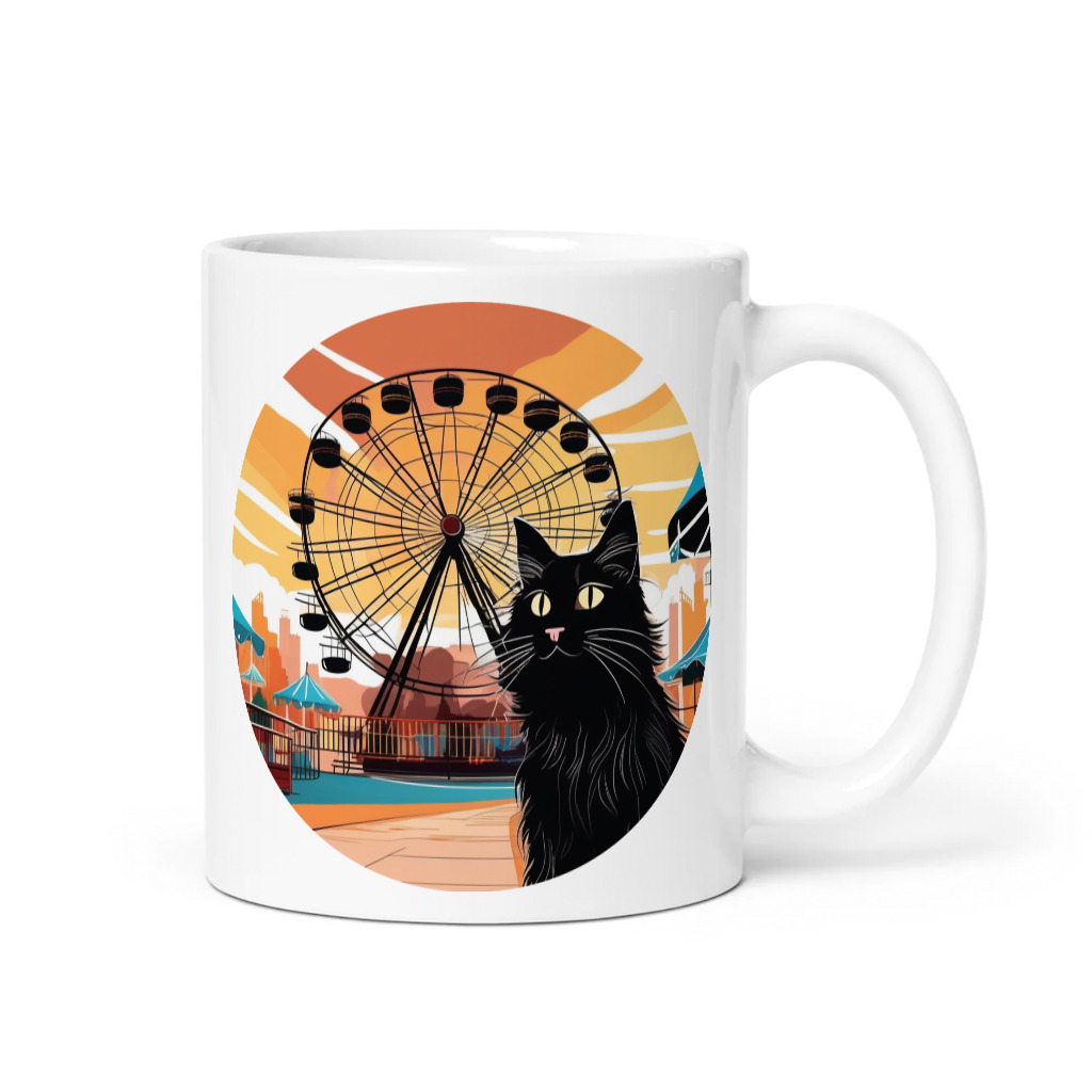 PugMug Custom Black Maine Coon Cat Mug