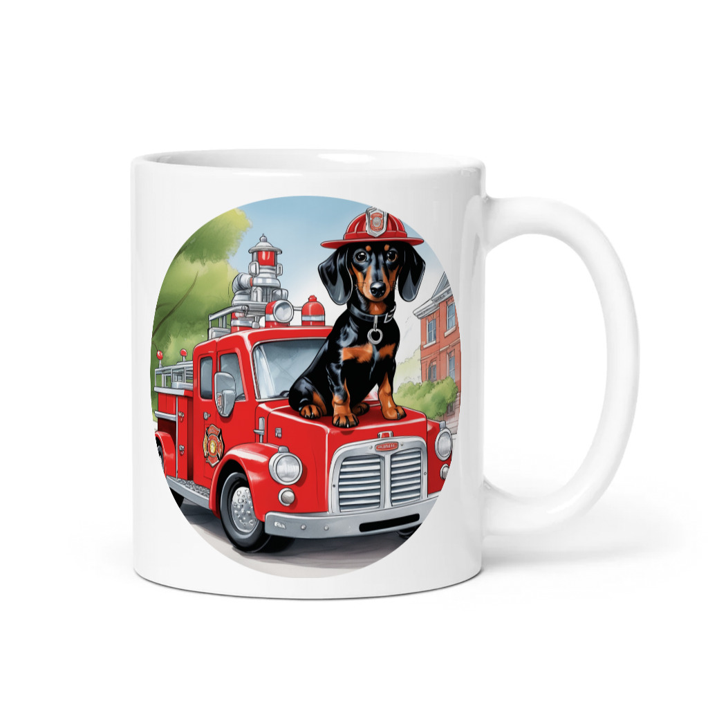 PugMug Custom Black Dachshund Mug