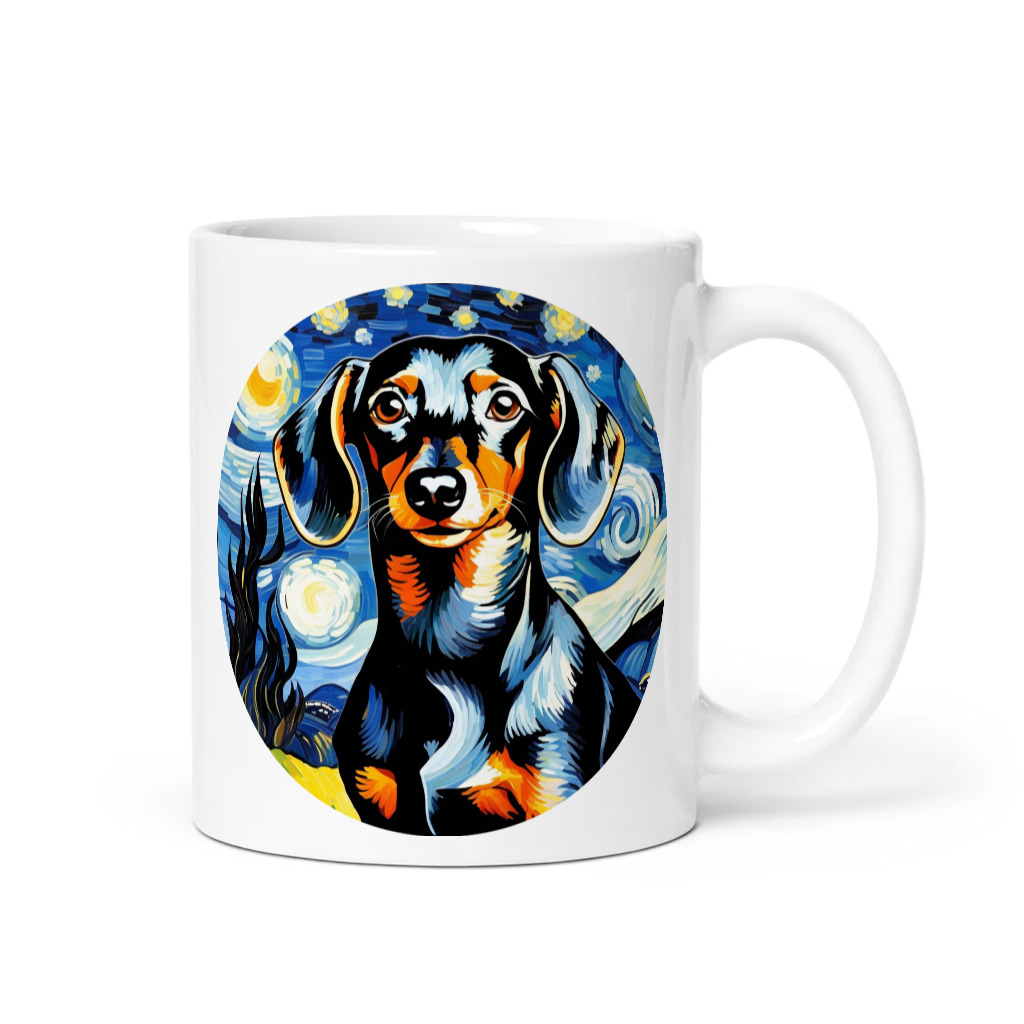 PugMug Custom Black Dachshund Mug