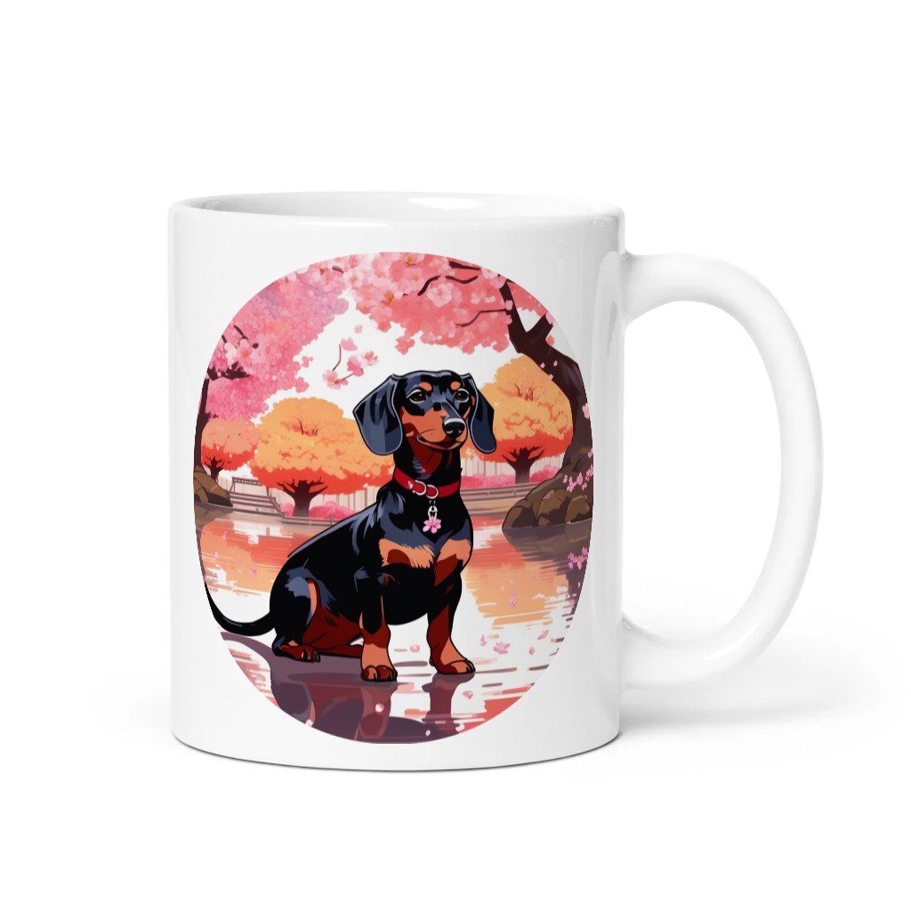 PugMug Custom Black Dachshund Mug