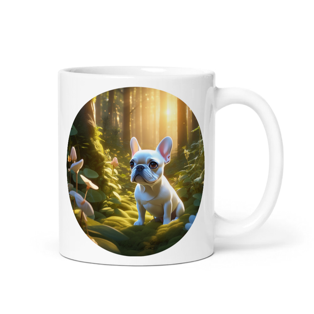PugMug Custom White French Bulldog Mug