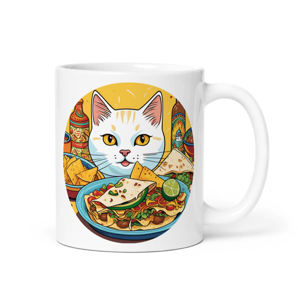 PugMug Custom White Companion Cat Mug