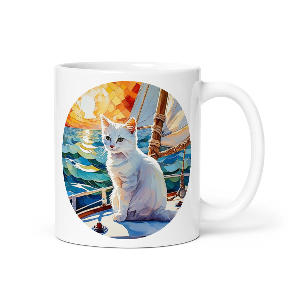 PugMug Custom White Companion Cat Mug