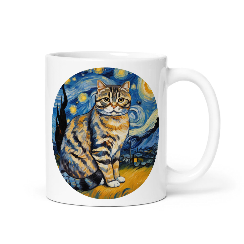 PugMug Custom Tabby Scottish Fold Cat Mug