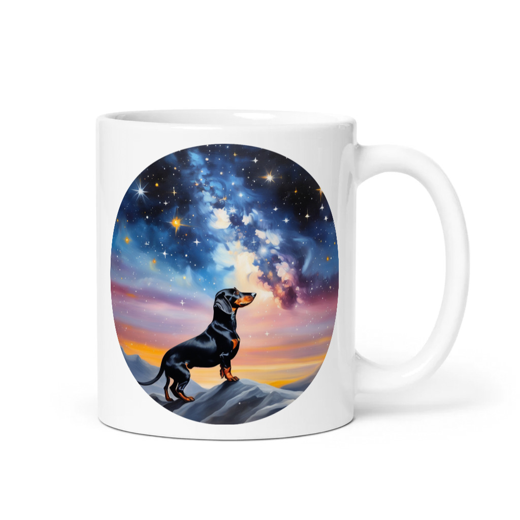 PugMug Custom Black Dachshund Mug