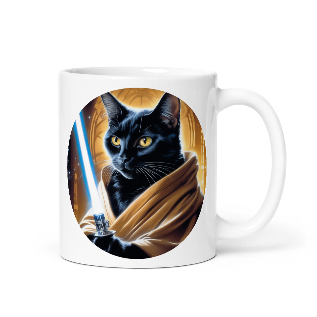 PugMug Custom Black Companion Cat Mug