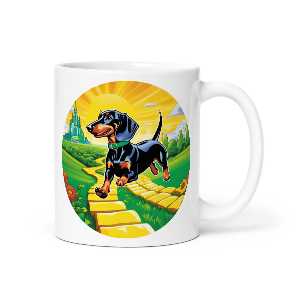 PugMug Custom Black Dachshund Mug