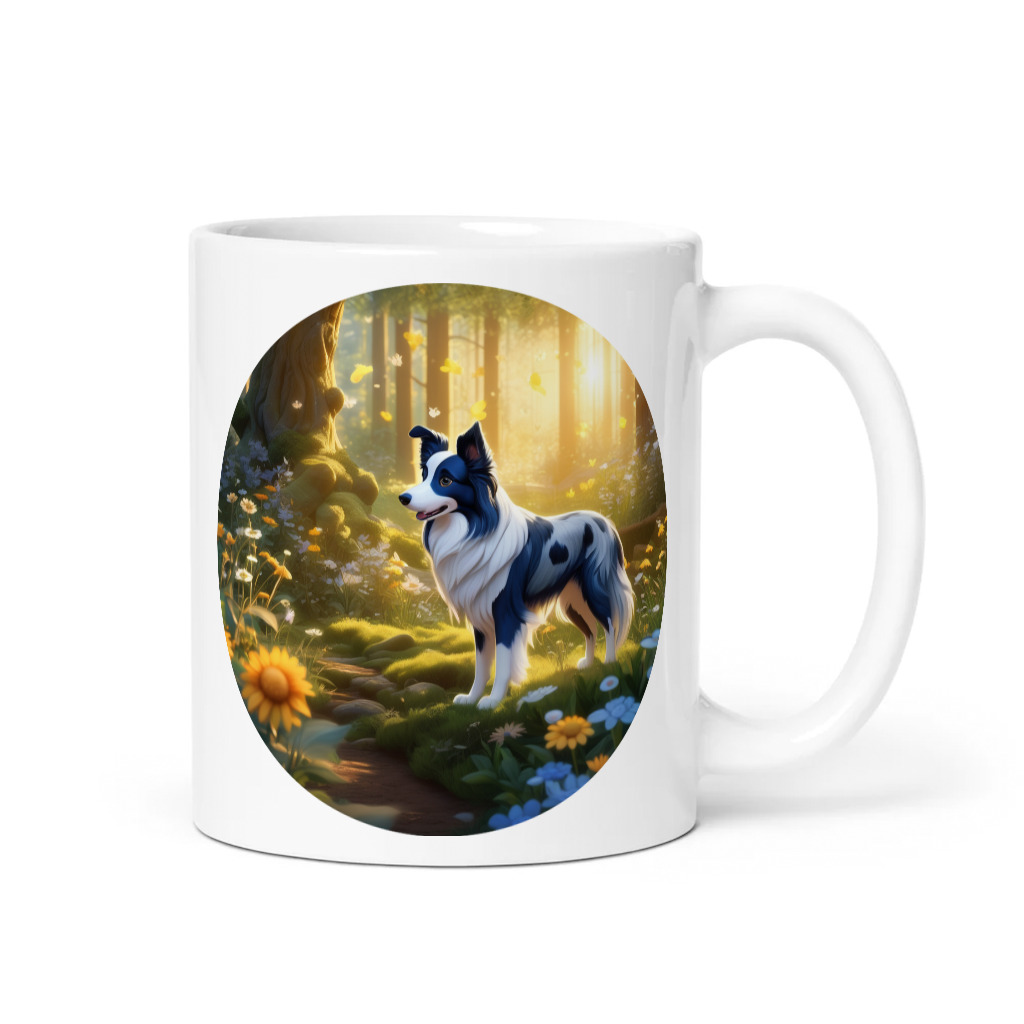 PugMug Custom Blue Merle Border Collie Mug