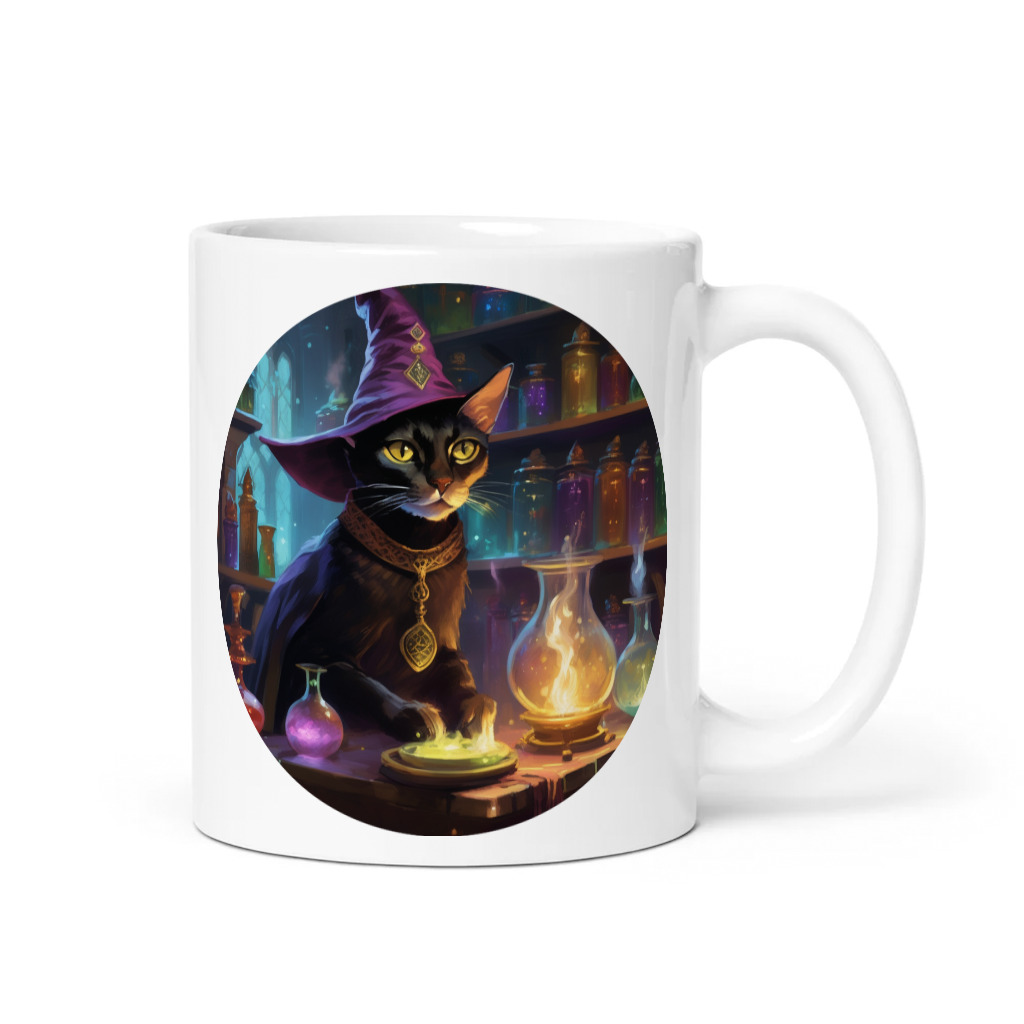 PugMug Custom Black Abyssinian Cat Mug