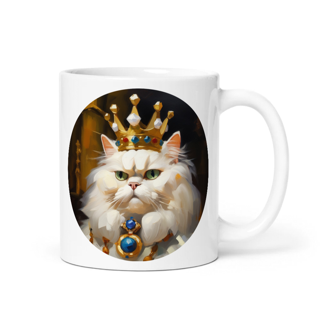 PugMug Custom White Persian Cat Mug