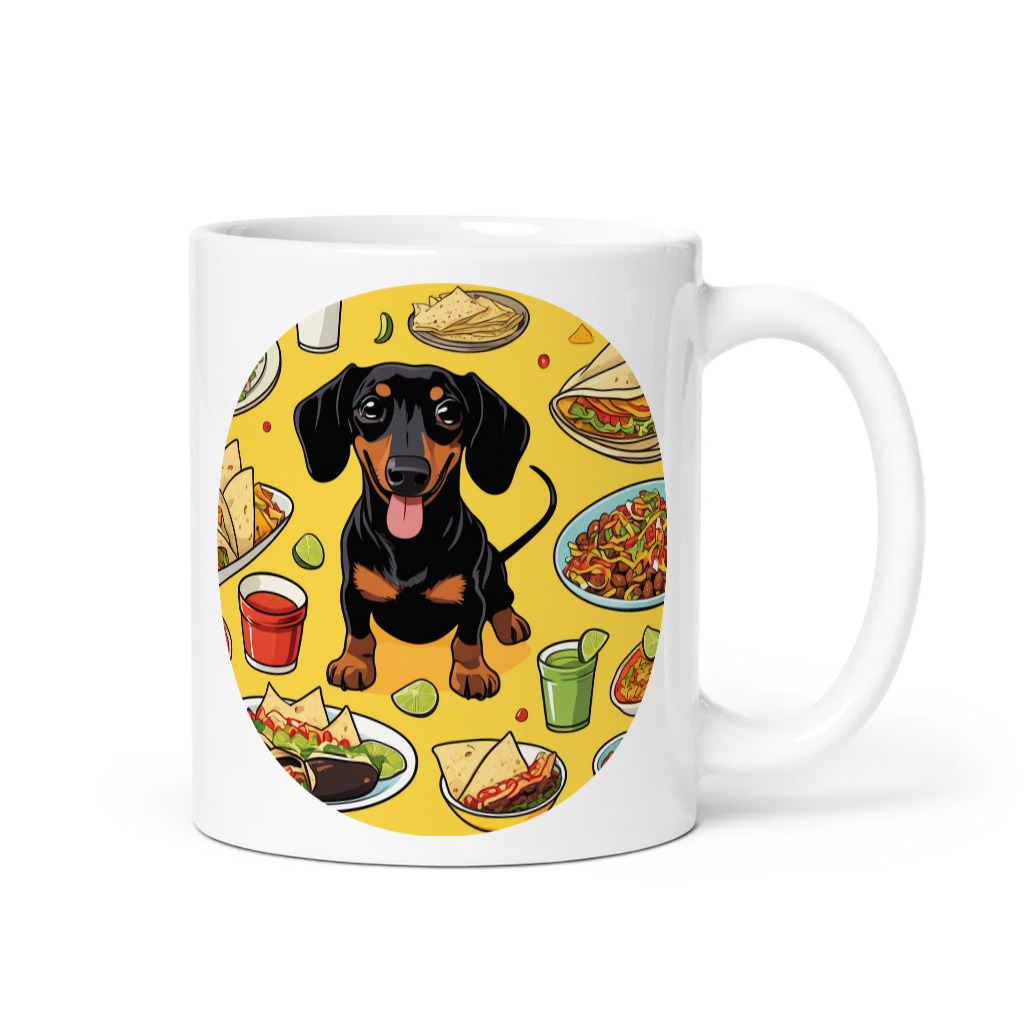 PugMug Custom Black Dachshund Mug