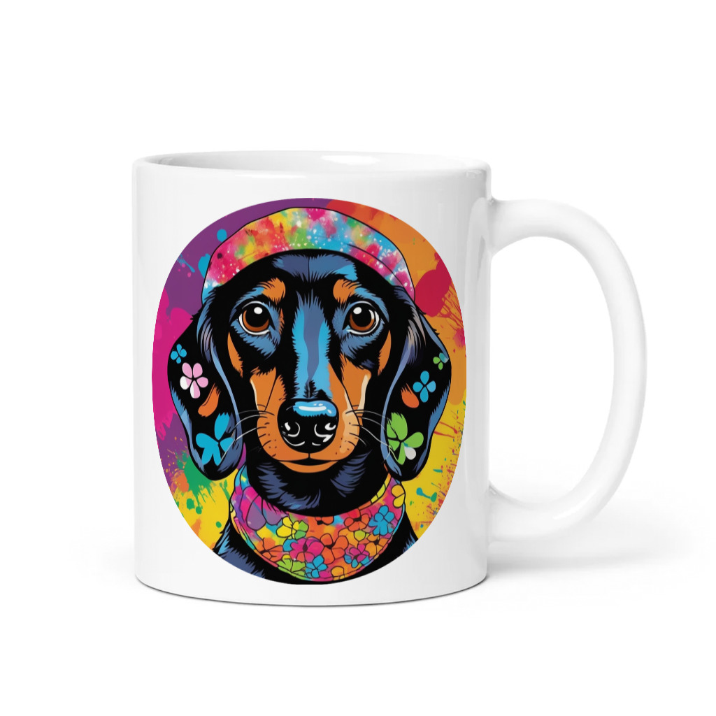 PugMug Custom Black Dachshund Mug