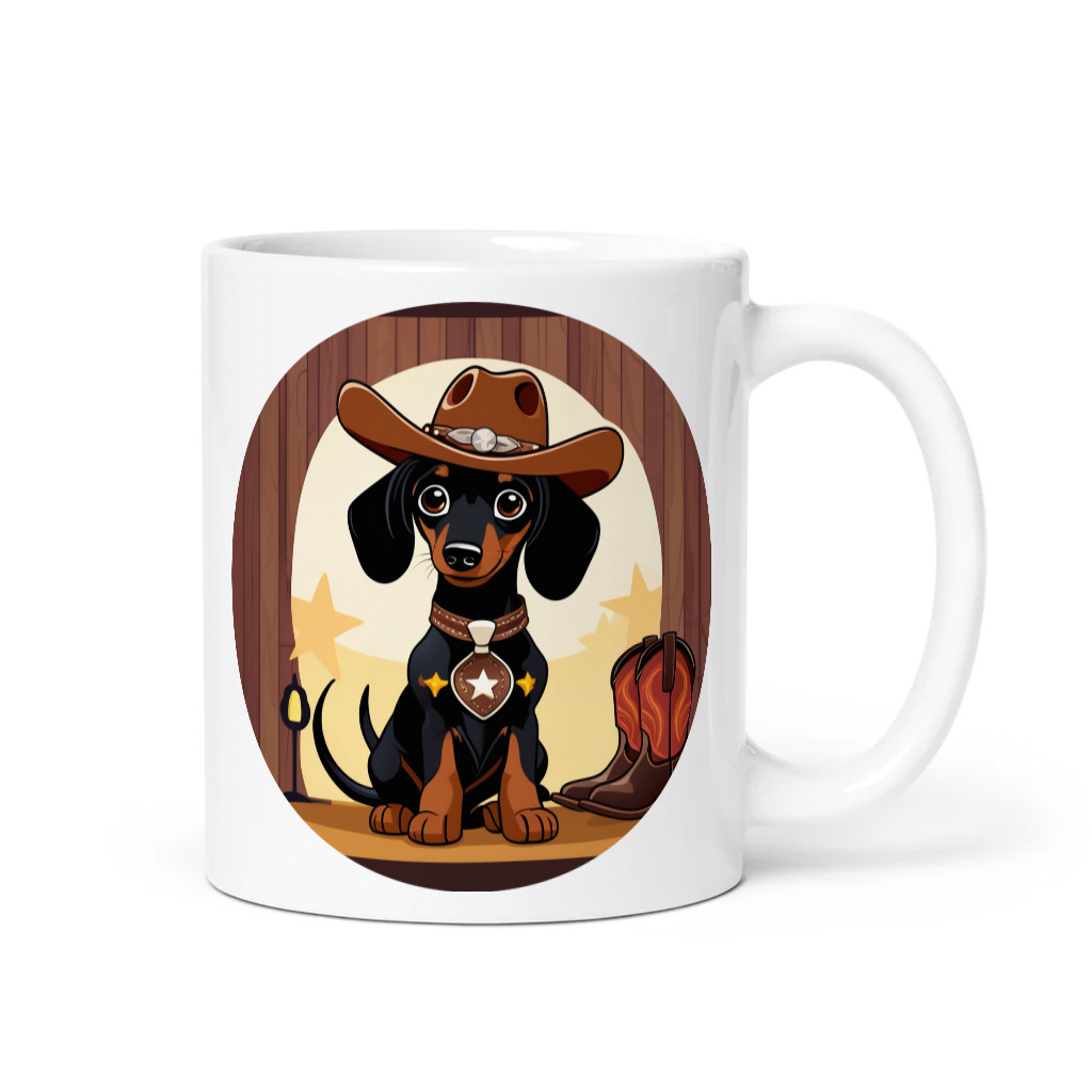 PugMug Custom Black Dachshund Mug