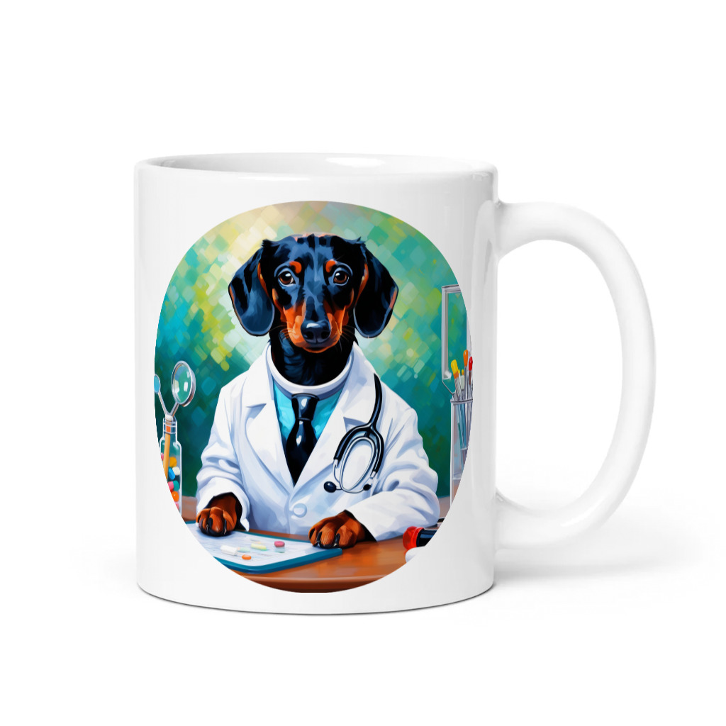 PugMug Custom Black Dachshund Mug
