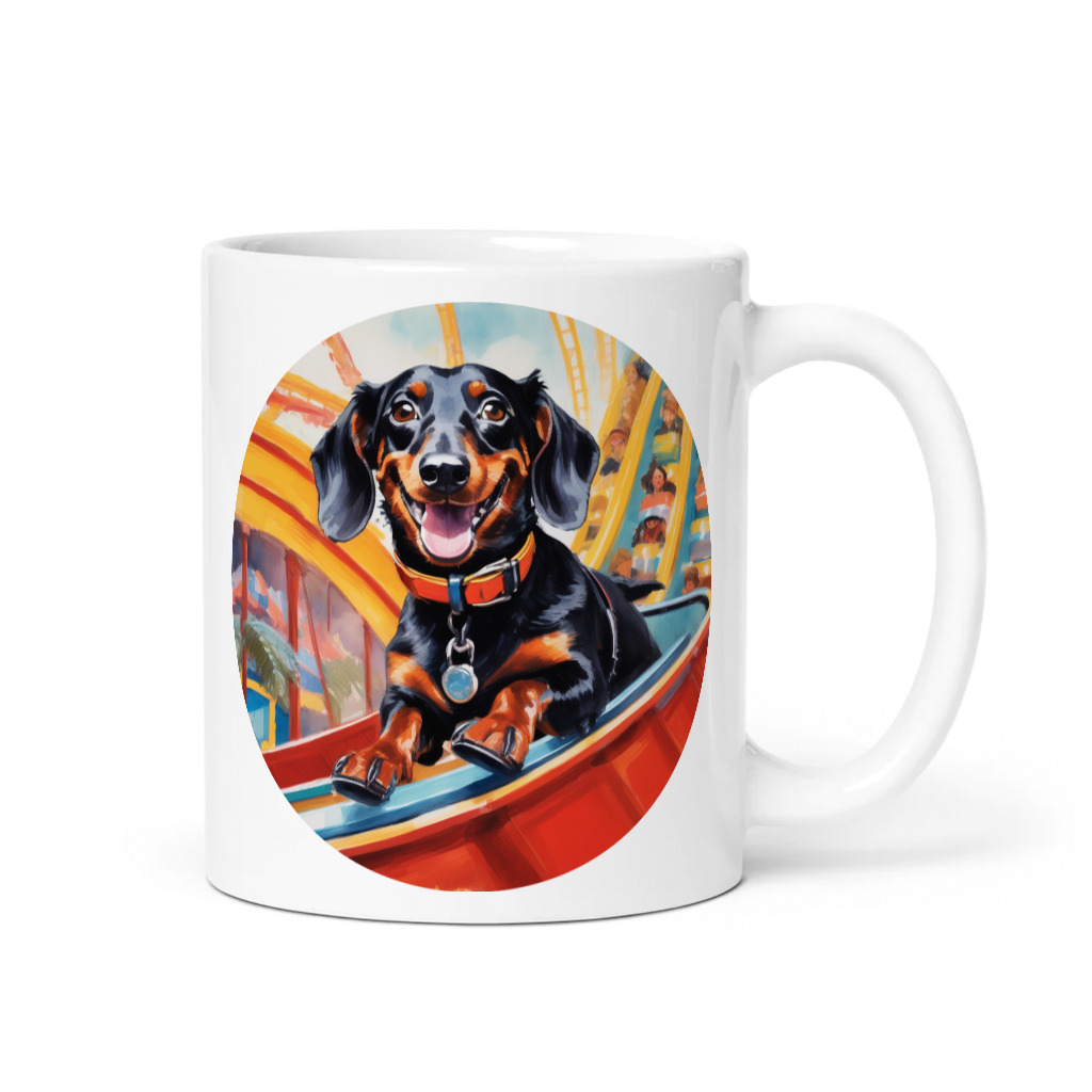 PugMug Custom Black Dachshund Mug
