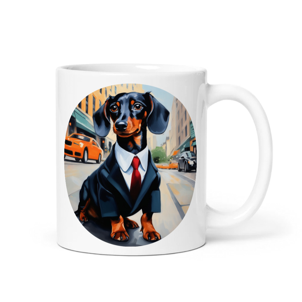 PugMug Custom Black Dachshund Mug