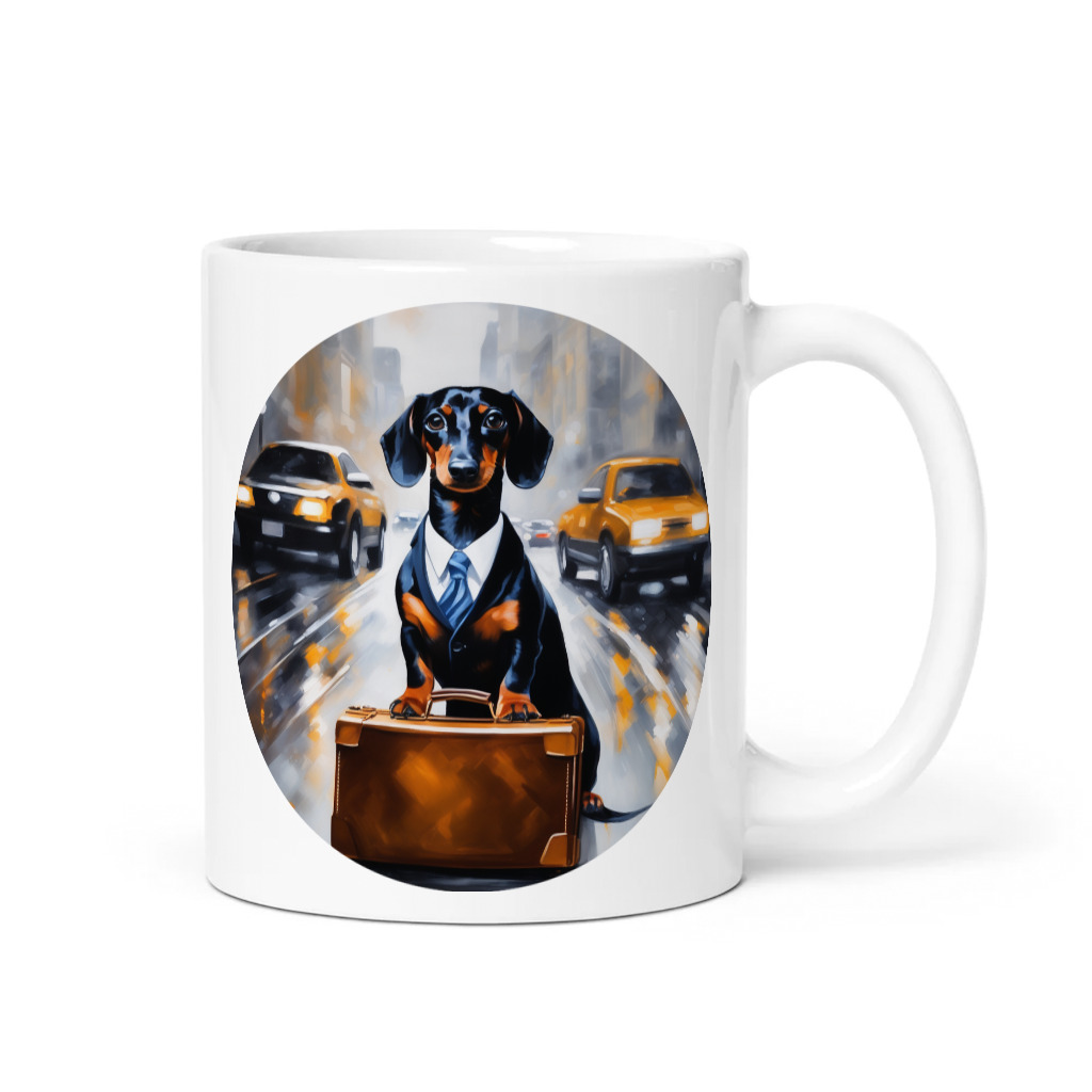 PugMug Custom Black Dachshund Mug