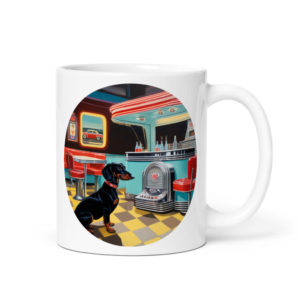 PugMug Custom Black Dachshund Mug