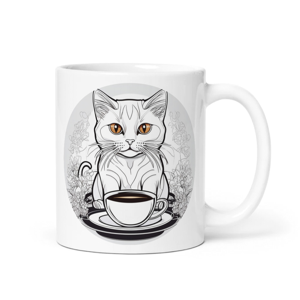 PugMug Custom White Companion Cat Mug