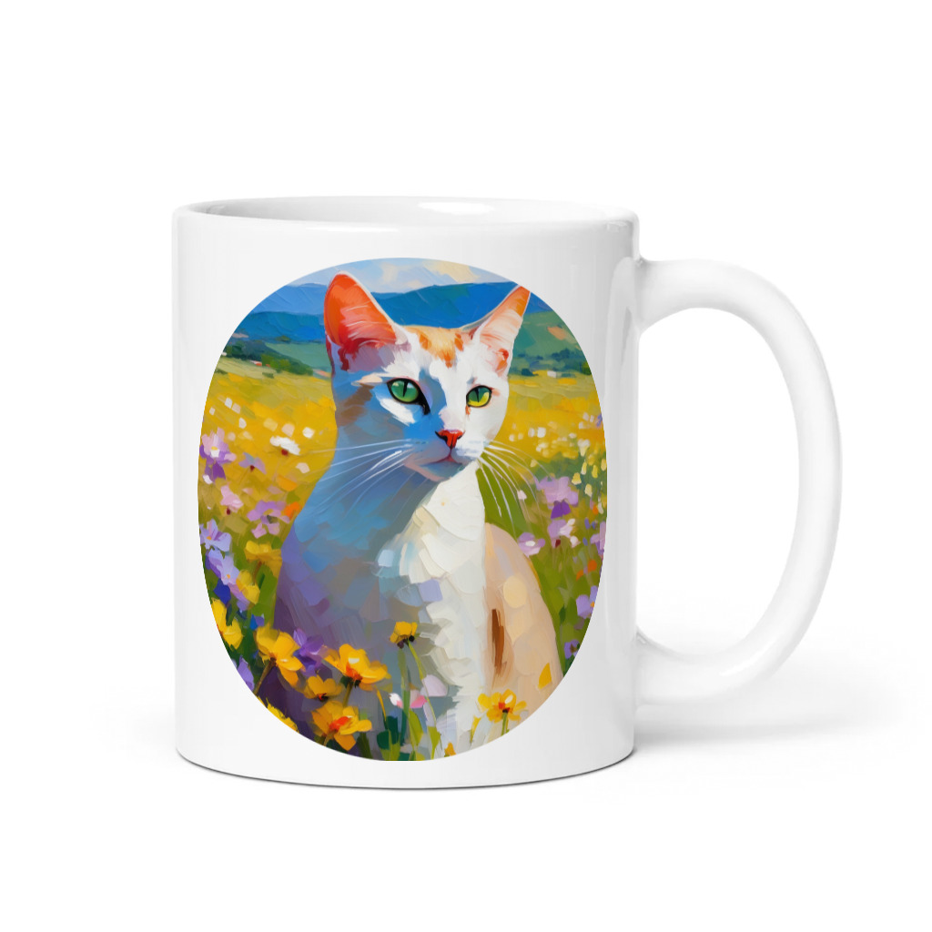 PugMug Custom White Abyssinian Cat Mug