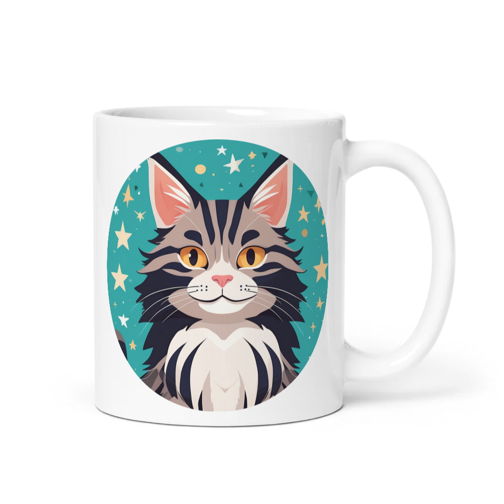 PugMug Custom Tabby Maine Coon Cat Mug