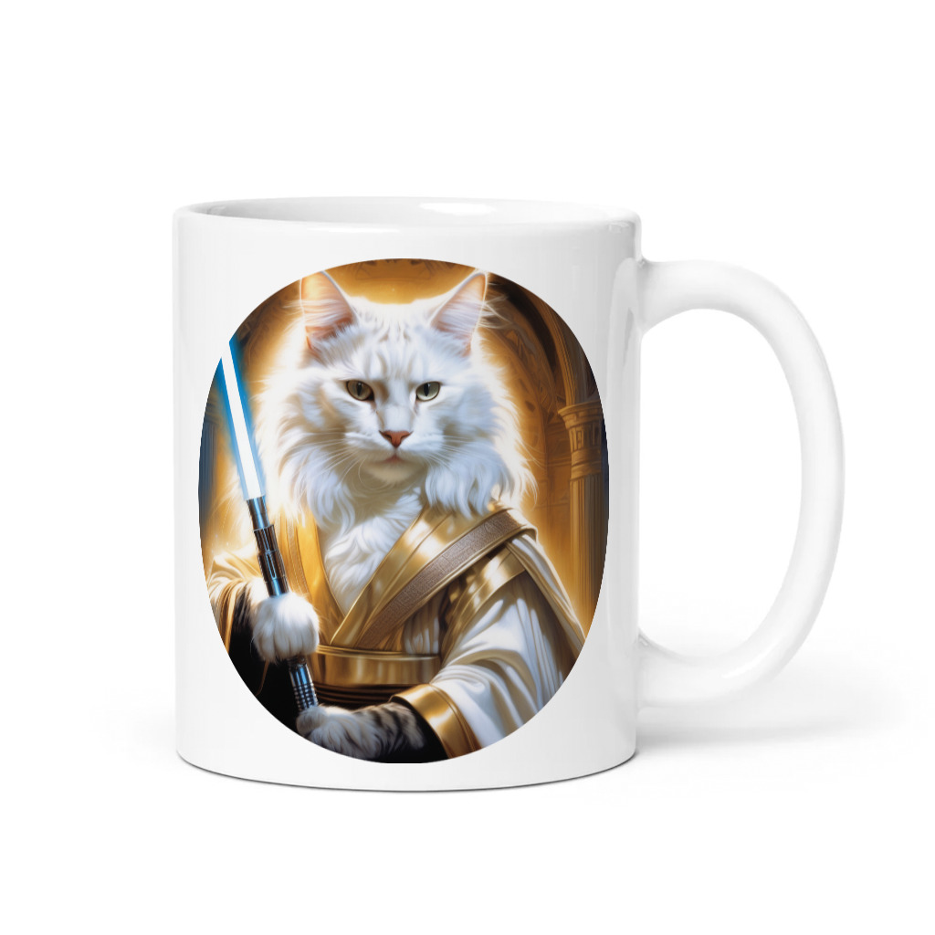 PugMug Custom White Maine Coon Cat Mug