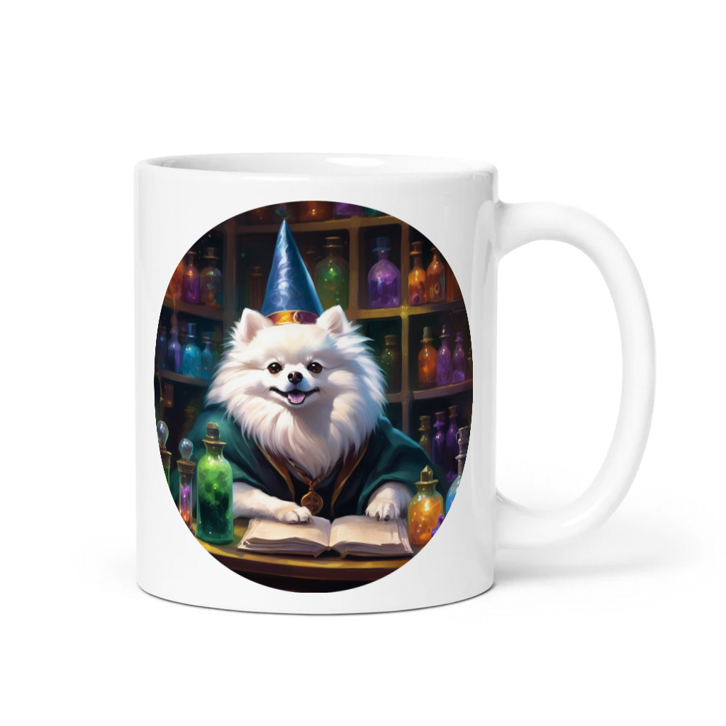 PugMug Custom White Pomeranian Mug