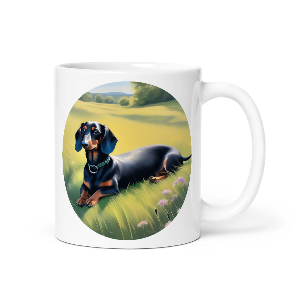 PugMug Custom Black Dachshund Mug