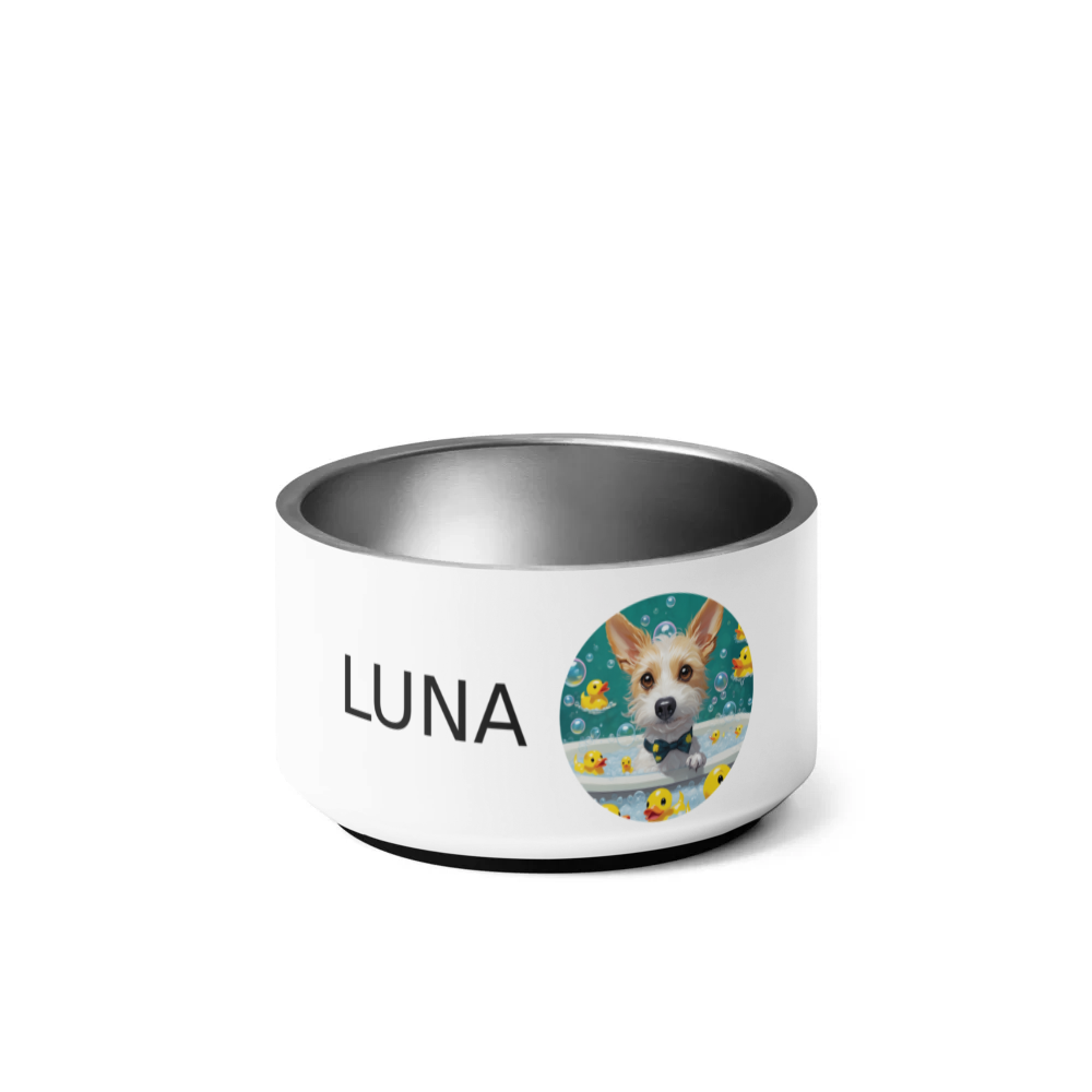 PugMug Custom Luna Pet Bowl