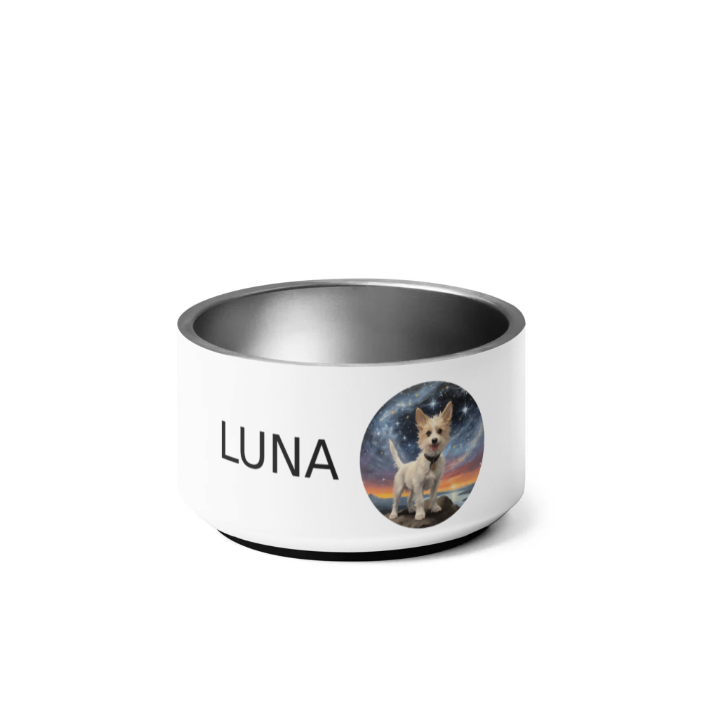 PugMug Custom Luna Pet Bowl