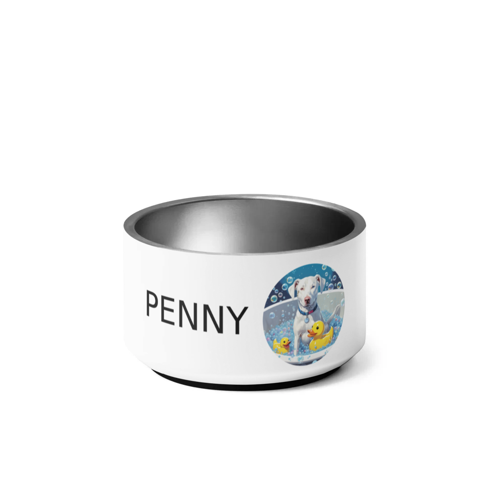 PugMug Custom Penny Pet Bowl