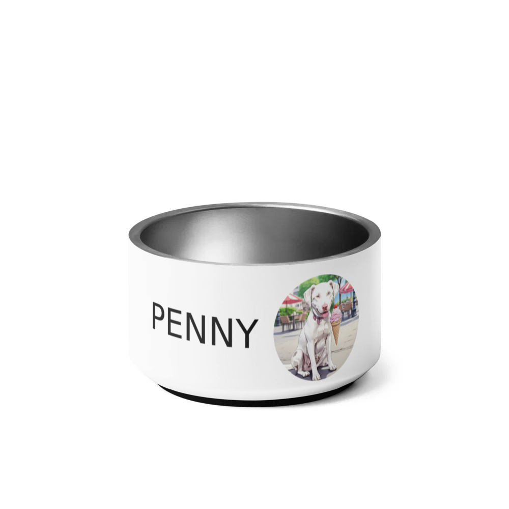 PugMug Custom Penny Pet Bowl