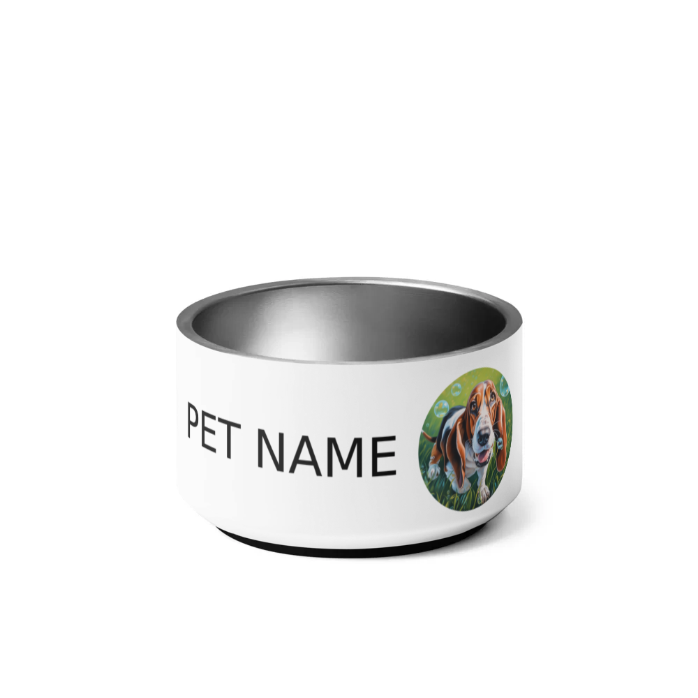 PugMug Custom Basset Hound Pet Bowl