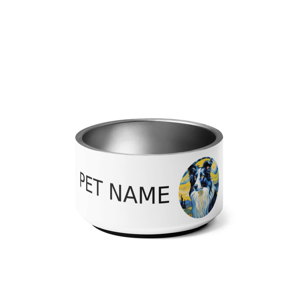 PugMug Custom Border Collie Pet Bowl