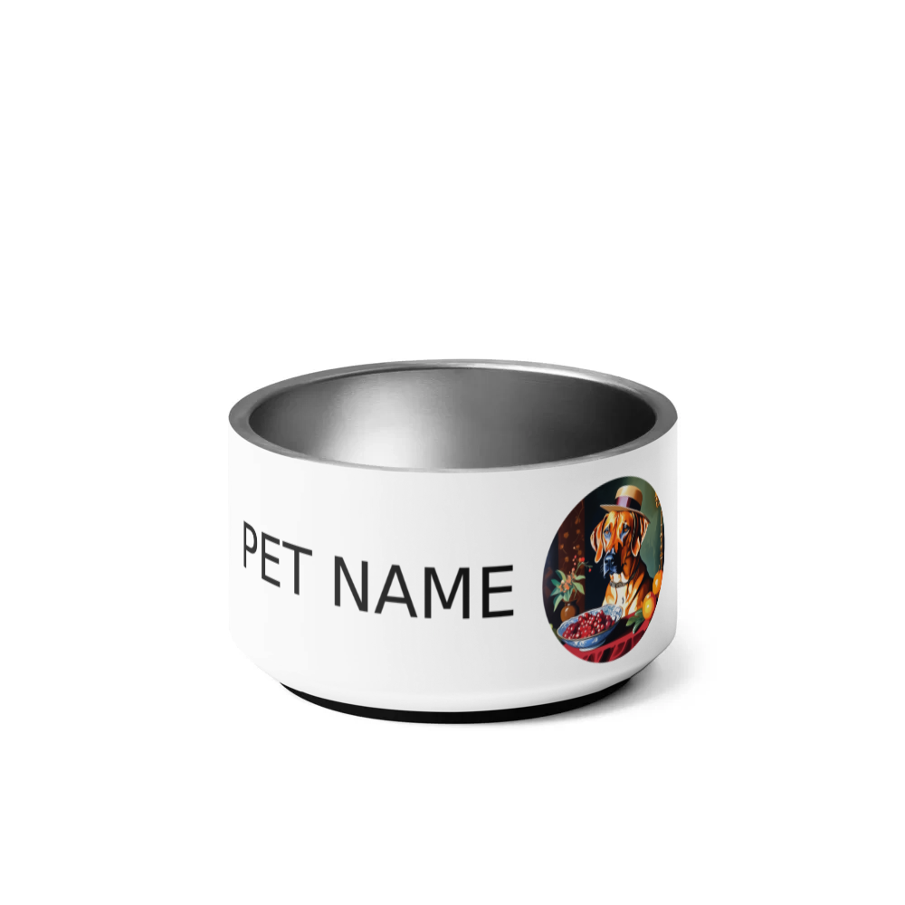 PugMug Custom Rhodesian Ridgeback Pet Bowl